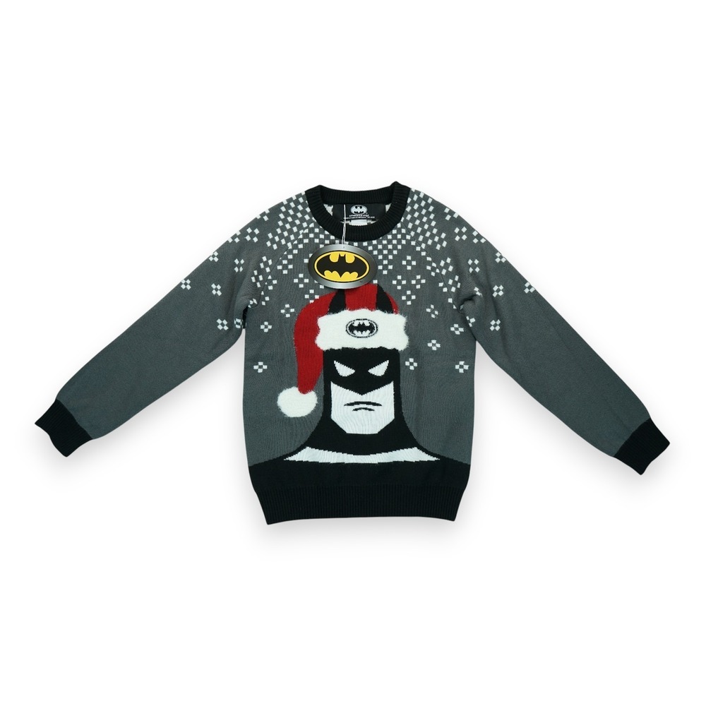 NWT Batman Ugly Christmas Sweater Kids Size Medium 4+